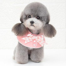 Pet Accessories Dog Small Shawl Bib Saliva Towel Triangle Scarf, Size:L(Light Pink)