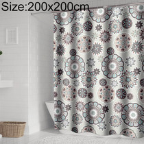 Bohemian Mandala Shower Curtains Bathroom Geometric Waterproof Bath Curtain, Size:200x200cm