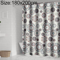 Bohemian Mandala Shower Curtains Bathroom Geometric Waterproof Bath Curtain, Size:180x200cm