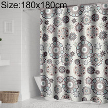 Bohemian Mandala Shower Curtains Bathroom Geometric Waterproof Bath Curtain, Size:180x180cm