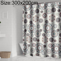 Bohemian Mandala Shower Curtains Bathroom Geometric Waterproof Bath Curtain, Size:300x200cm