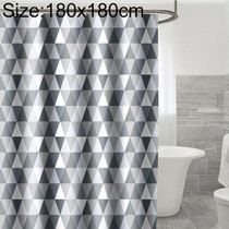 Curtains for Bathroom Waterproof Polyester Fabric Moldproof Bath Curtain, Size:180x180cm