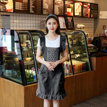 2 PCS Princess Apron Kitchen Women Work Clothes Coffee Shop Apron, Specification:Sleeveless Apron(Black)