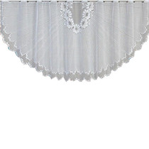 White Translucent Coffee Curtain Tulle Lace Sheer Warp Knitted Jacquard Curtains Bedroom Curtains, Size:Upper Curtain(JHM-07)