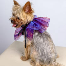 2 PCS Pet Scarf Halloween Christmas Dress Up Dream Triangle Scarf, Size: Dog L(Purple)