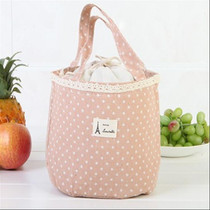 Portable Lunch Box Bag Insulated Lunch Bag(Pink)