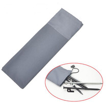 10 PCS 30cm Outdoor Camping Ground Nail Storage Bag Thickened Oxford Cloth Tent Windproof Rope Buckle Finishing Bag