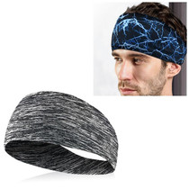 Absorbent Cycling Yoga Sport Sweat Headband Men Sweatband For Men and Women Yoga Hair Bands Head Sweat Bands Sports Safety(Light Grey)