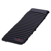 Outdoor Camping Foot Type Automatic Portable Inflatable Bed Beach Mat Picnic Mat Folding TPU Air Cushion(Black With Gray)