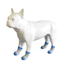 2 Sets HCPET M1911 Dog Indoor Car Cotton Socks Pet Anti-Scratch Socks, Size: S(Grey Blue)