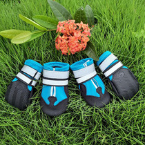 Wear-Resistant Non-Slip & Waterproof Pet Shoe Covers Medium And Large Dog Shoes(XL Lake Blue)