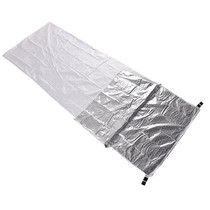 Outdoor Hiking Camping Heat-Reflective Thermal Insulation Sleeping Bag Emergency Blanket Single Envelope 200 x 72cm (Silver Gray)