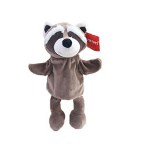 Toddler Cartoon Animal Plush Hand Puppet Toy Parent-Child Storytelling Props, Height: 30cm(Raccoon)