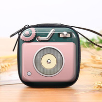 10 PCS Children Holiday Gift Practical Coin Purse Retro Electrical Toy Bag 7cm x 7cm x 3cm(Broadcast Machine)