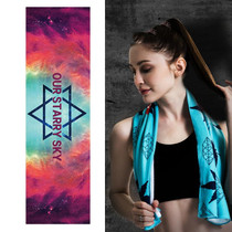 2 PCS Fitness Cold Towel Outdoor Sports Cooling Quick-Drying Towel, Size: 100 x 30cm(Sky)