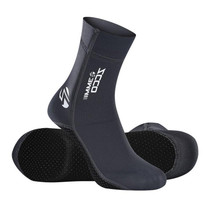 ZCCO 3mm Warm Non-Slip Diving Socks Anti-Wear Ankle Fins, Size:41-42(Grey)