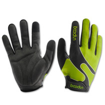 Boodun Bicycle Gloves Long Finger Cycling Glove Sports Outdoor Elastic Touch Screen Gloves, Size: L(Green)