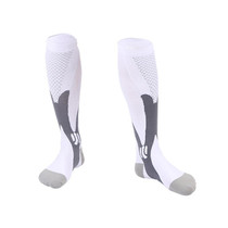 3 Pairs  Magic Compression Elastic Socks Men And Women Riding Socks Football Socks, Size: S / M(White)