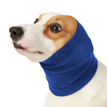 Dog Comforting Headgear Pet Scare Prevention Headscarf, Specification: L(Blue)