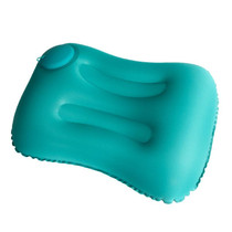 Travel Inflatable Press U-Shaped Neck Guard Pillow, Colour: Milk Silk U018-03Peacock Green