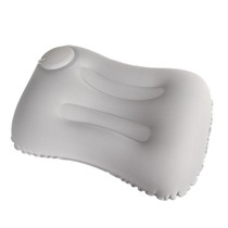 Travel Inflatable Press U-Shaped Neck Guard Pillow, Colour: Milk Silk U018-2Gray