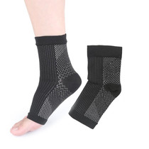 5 Pairs Comfortable Functional Pressure Socks, Size: S/M(Black)