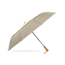PARACHASE Ten-bone Double-layer Large Windproof Business Automatic Folding Umbrella(Khaki)