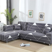 Fabric High Elastic All Inclusive Lazy Sofa Cover, Size: 4 Persons(Gray Space)