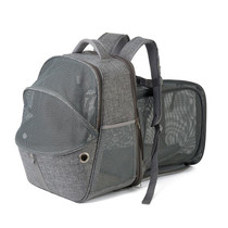 LDLC QS-067 Outdoor Breathable Can Expand Portable Pet Bag(Gray)