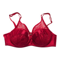 BR-JKN1063 Crossdressing Fake Breast Bra Without Fake Breast, Size: 38/85D(Red)