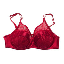 BR-JKN1063 Crossdressing Fake Breast Bra Without Fake Breast, Size: 40/90d(Red)