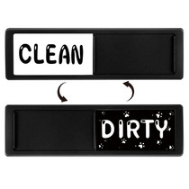 Dishwasher Magnet Clean Dirty Sign Double-Sided Refrigerator Magnet(Black Cat Claw)