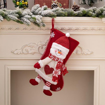 Christmas Decoration Supplies Cartoon Christmas Stocking Gift Bag(Snowman)