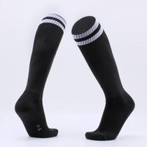 Children Football Socks Boys Soccer Sock Kid Above Knee Plain Socks Long Soccer Stockings Men Over Knee High Sock, Size:Kids Size(Black)