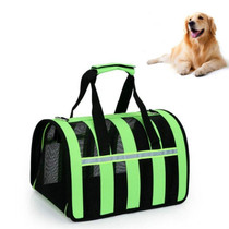 Foldable Mesh Breathable Pets Go Out Portable Diagonal Carrying Bag, Size:M(Green)