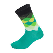3 Pais Colorful Men Sport Running Wearproof Breathable Riding Hiking Socks(green)