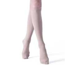 Unisex Shaping Elastic Socks Secondary Tube Decompression Varicose Stockings, Size:M(Skin Color - Cover Toe)