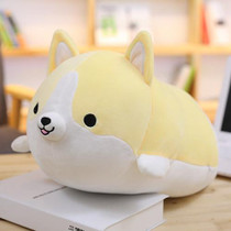 30-60cm Cute Corgi Dog Plush Toy Lovely Christmas Gift for Kids Stuffed Soft Animal Cartoon Pillow Valentine Present, Height:60CM(YELLOW)