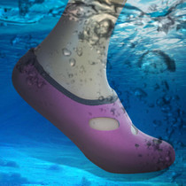 Comfortable and anti-slip 3MM swimming diving socks breathable water to swim the beach socks Size:L (38-39)(Magenta)