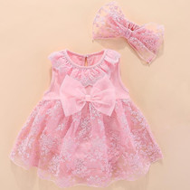 Toddler Girl Dress Group with Bowknot (Color:Pink Size:66-73)