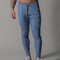 LYFT Stretch Slim Sports Trousers Sweatpants For Men (Color:Blue Size:XXXL)