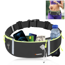 HAWEEL Running Belt Waist Fanny Pack Bag Sports Waterproof Waist Phone Pocket(Black)