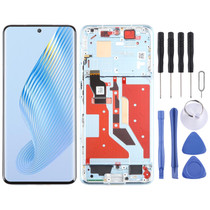For Honor Magic5 Original LCD Screen Digitizer Full Assembly with Frame (Blue)