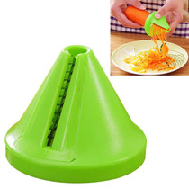Kitchen Funnel Model Spiral Slicer Vegetable Shred Carrot Cutter(Green)