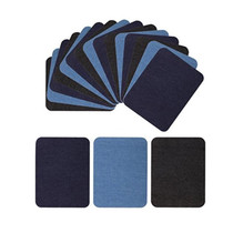 18pcs 12.5x9.8cm Jumper Shirt Elbow Knee Repair Patch Denim Cutting Patch