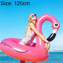 Summer Inflatable Flamingo Shaped Float Pool Lounge Swimming Ring Floating Bed Raft, Size: 120cm