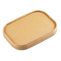 Disposable Rectangle Paper Bowl Lid Fast Food Packaging Box Cover, Style: Vellum Cover