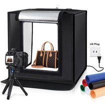 PULUZ 40cm Folding Portable 24W 5500K White Light Dimmable Photo Lighting Studio Shooting Tent Box Kit with 6 Colors (Black, Orange, White, Red, Green, Blue) Backdrops(US Plug)