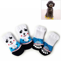 2 Pairs Cute Puppy Dogs Pet Knitted Anti-slip Socks, Size:L (Panda)