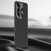 For vivo S16 / S16 Pro Litchi Texture Genuine Leather Phone Case(Black)